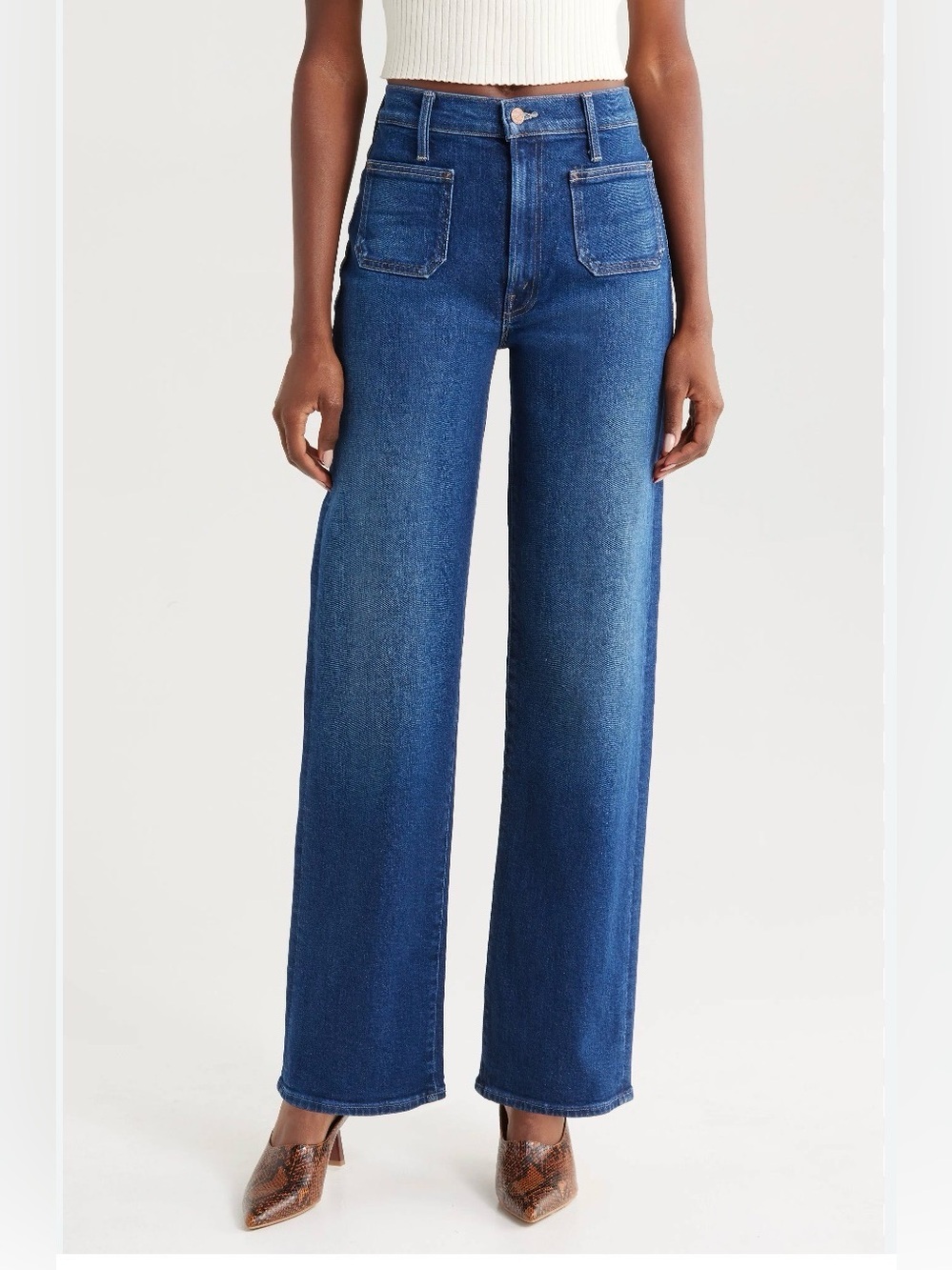 Mother Jeans Patch Pocket Rambler Zip Sneak Jeans  34 boots are made for walking
